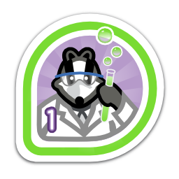 Science badge, given to Fedora kernel testers