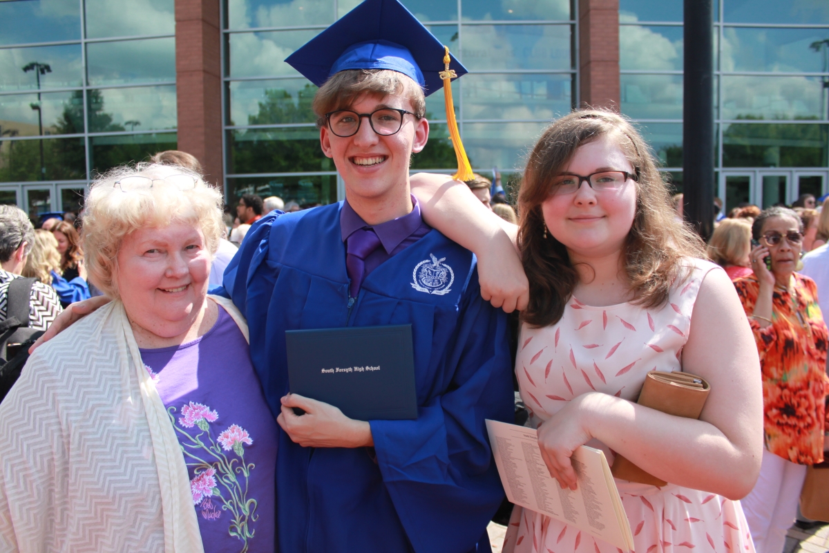 Graduation with my family