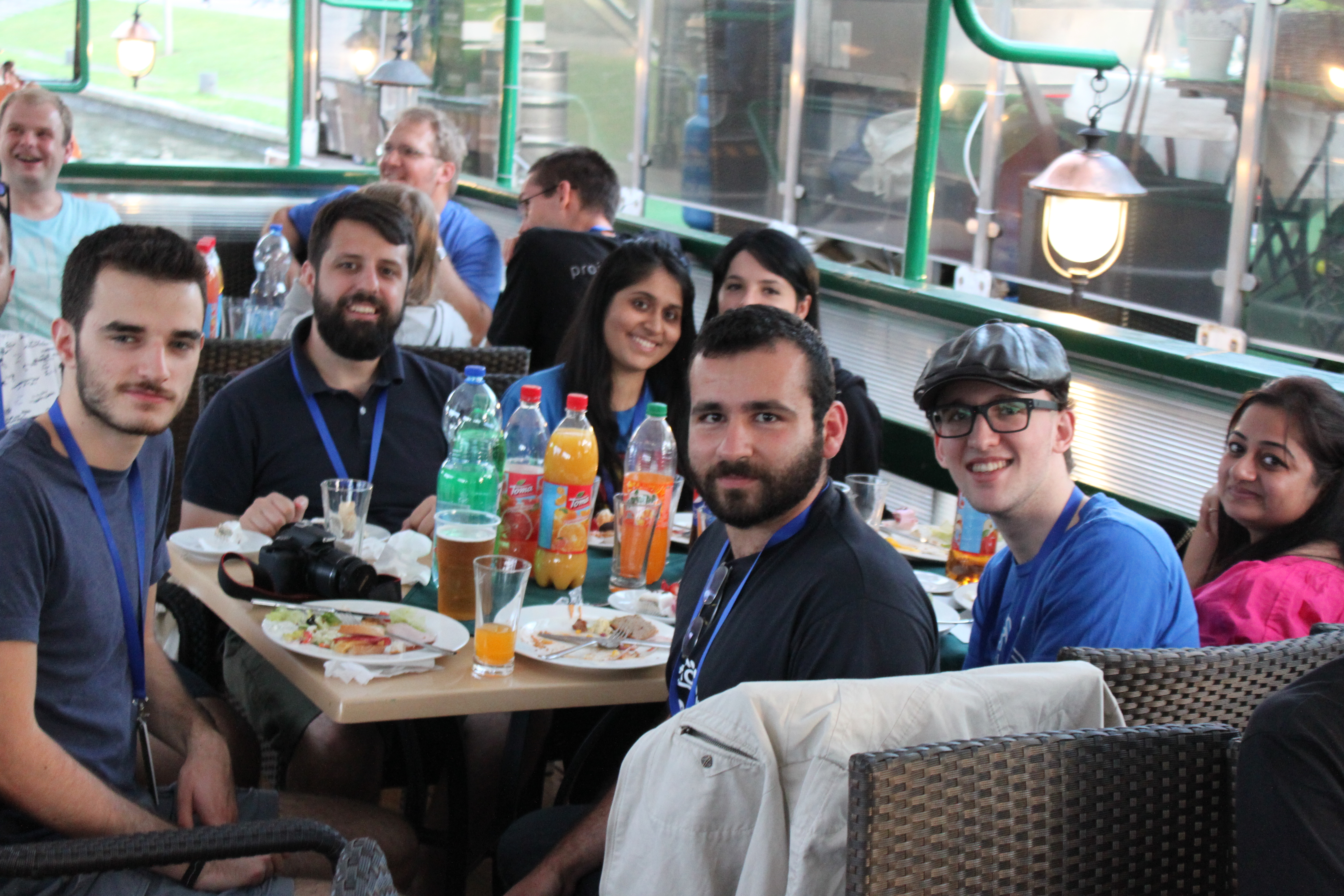 River boat cruise dinner with Fedora friends at Flock 2016