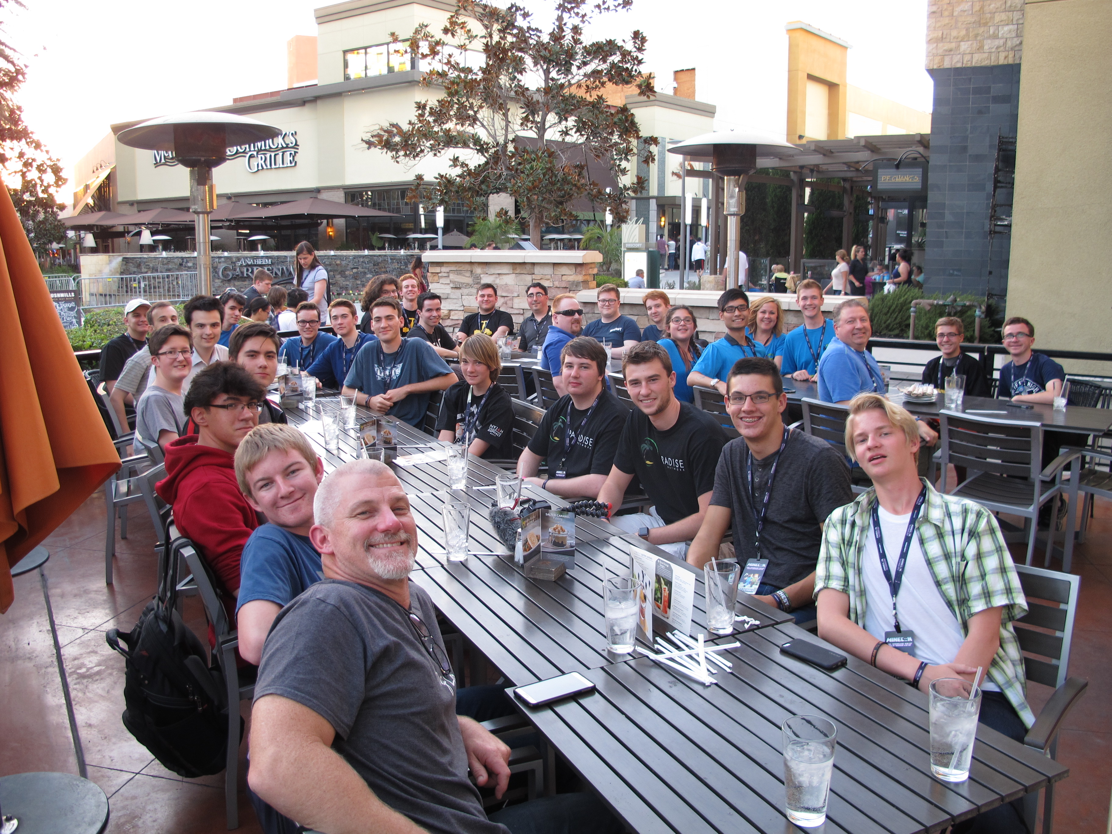 The annual SpigotMC dinner, where the community joins the staff team for a night of food and fun at MINECON 2016 in Anaheim, California