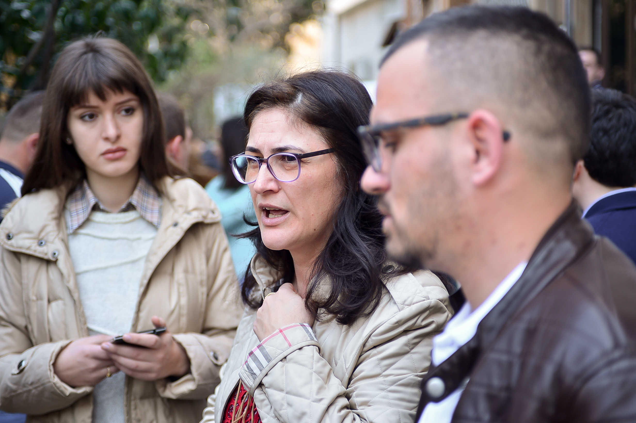 The visiting representative from the United Nations meets participants and helps work with them on brainstorming ideas