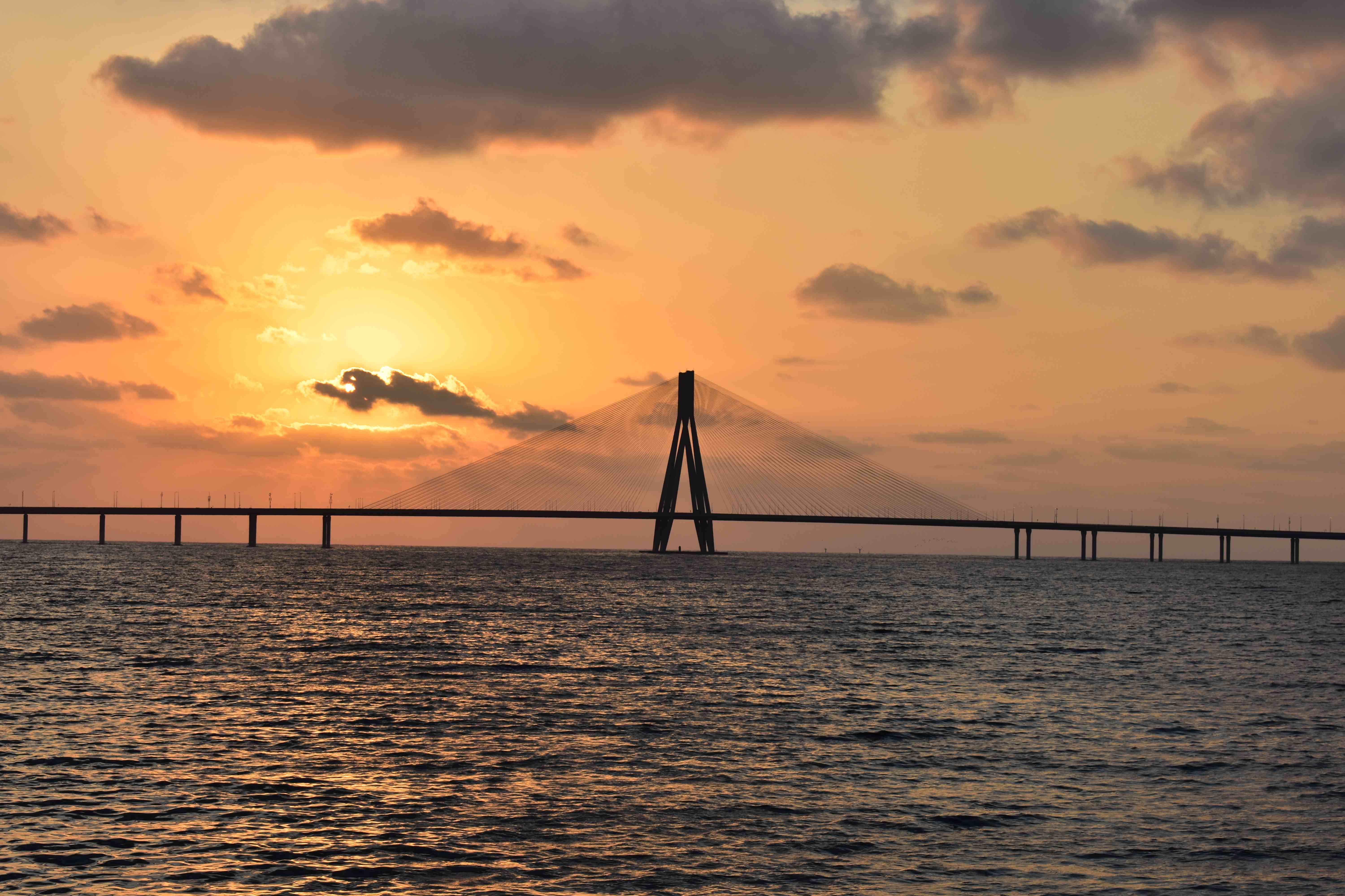 The Bandra–Worli Sea Link. This may have been one of my best photos.