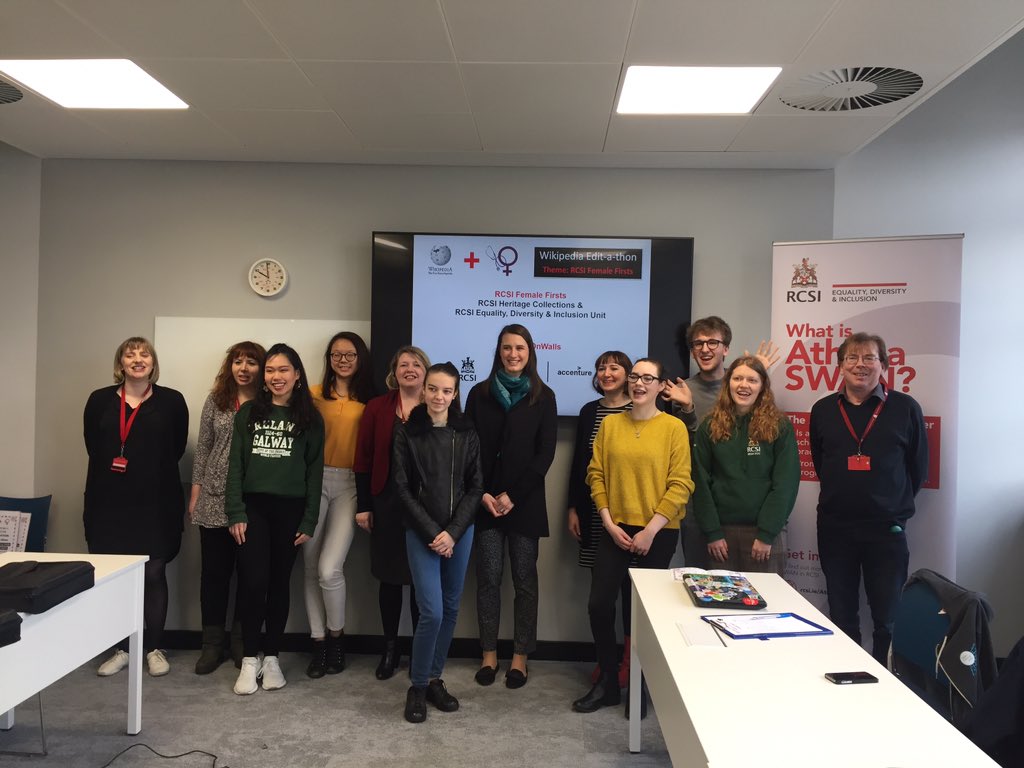 Group photo of the participants and editors for the 2018 International Women&rsquo;s Day edit-a-thon